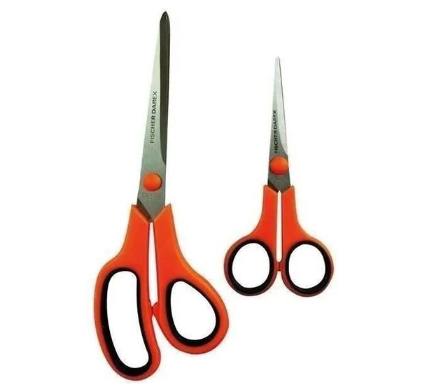 Ciseaux 14cm et 21cm en lot de 2 - Fischer Darex