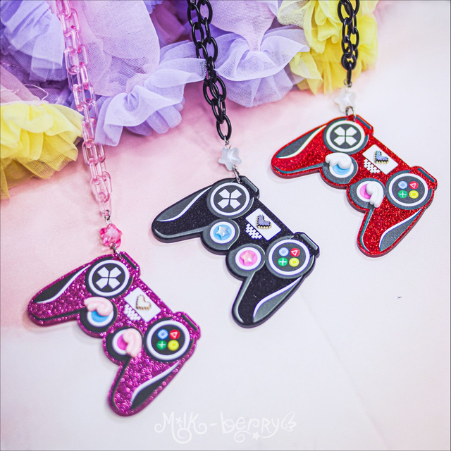 Collier Manette de jeu vidéo Kawaii
