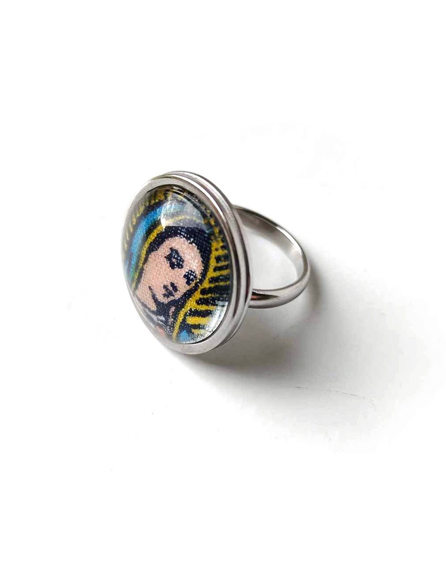 Bague Upcyclée Chute de tissu Recyclée - Vierge