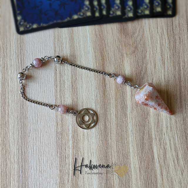 Pendule Pierre de Soleil – Chakra Sacré - 0082PD