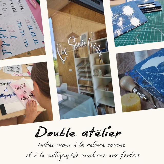 18/04 Double atelier Initiez-vous à la reliure cousue et à la calligraphie