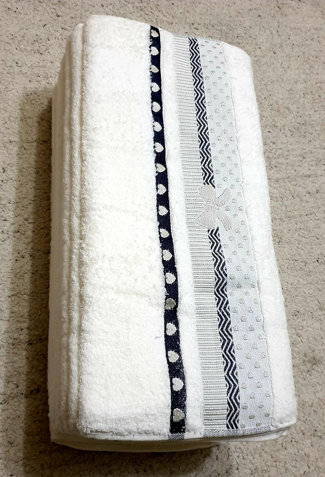 Serviettes 50x90 Lot de 6 pièces blanche