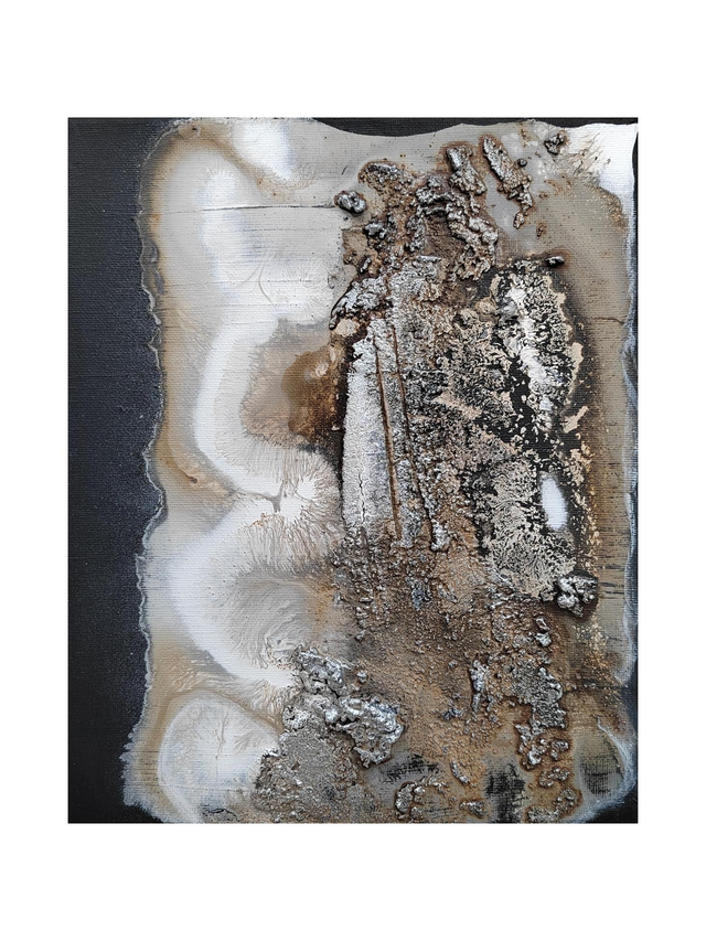 &quot;Frozen bloom&quot; - 22 x 27 cm