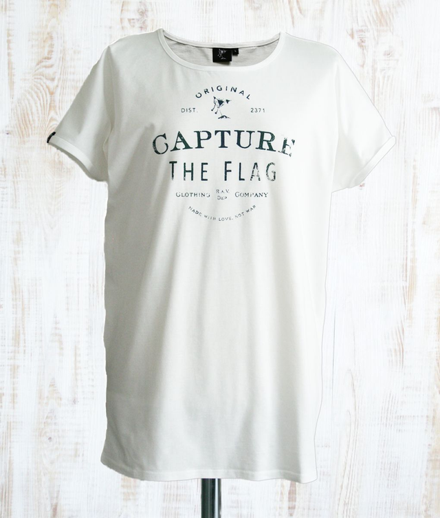 T-Shirt Capture The Flag 'Brand District' White