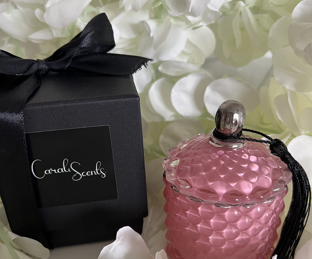 Luxury Candle Collection Pink Geo