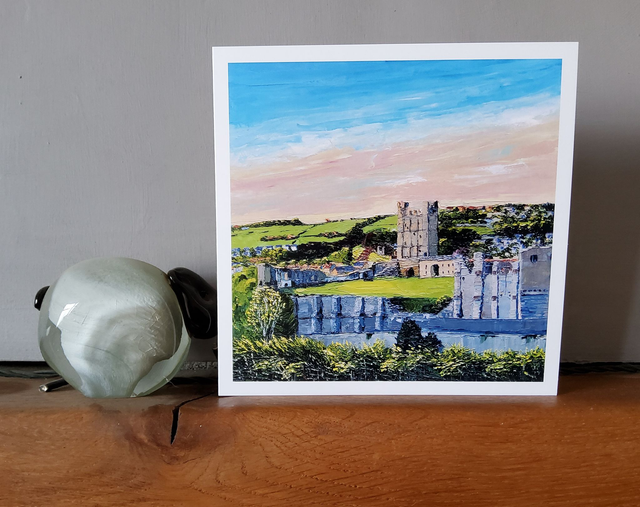 Richmond Castle. Art card/coaster