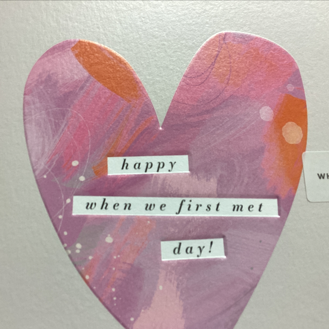 Anniversary Happy when we first met day WF