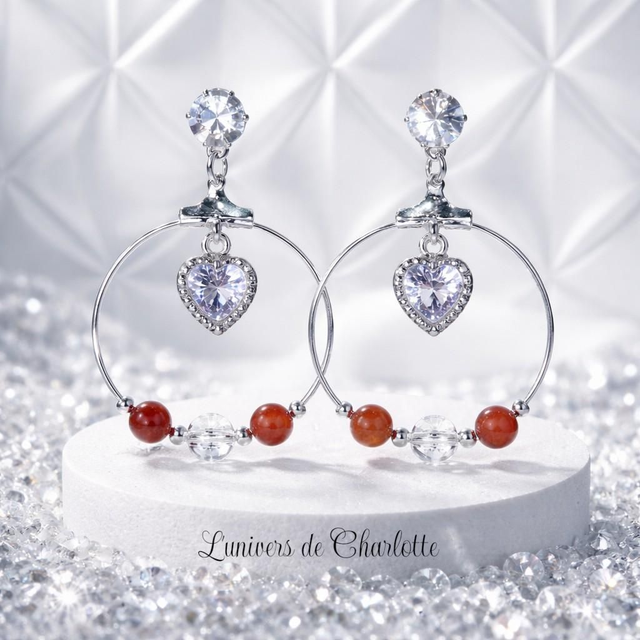 Boucles d'oreilles "Jaspe bréchique" BO-170