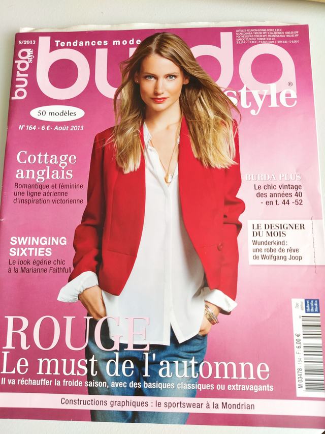 magazine Tendances mode BURDA Style 08/2013