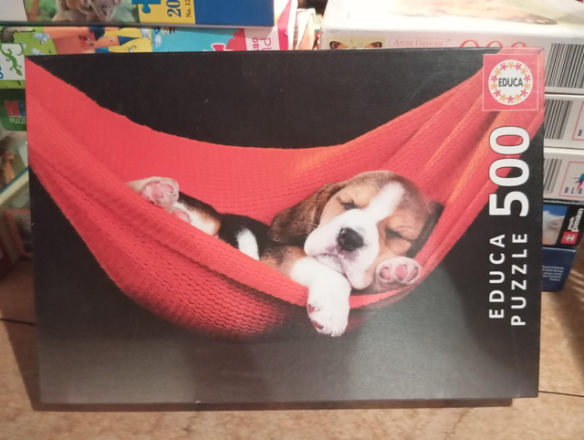 Puzzle Educa 500 pièces chien hamac