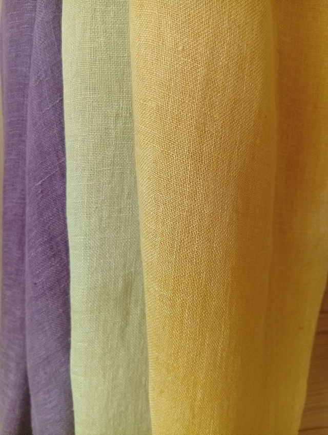 Les Écharpes en lin unies / Collection * Équinoxe *