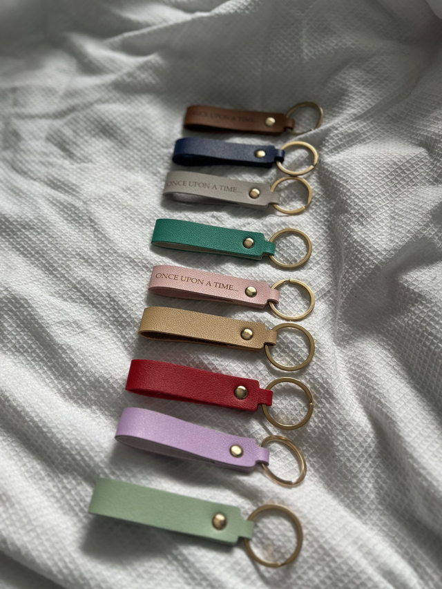Personalised Faux Leather Keyring