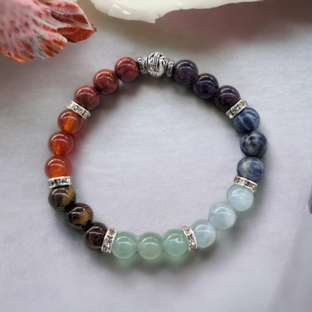 7 Chakras/Bracelet des 7 chakras version femme/8MM