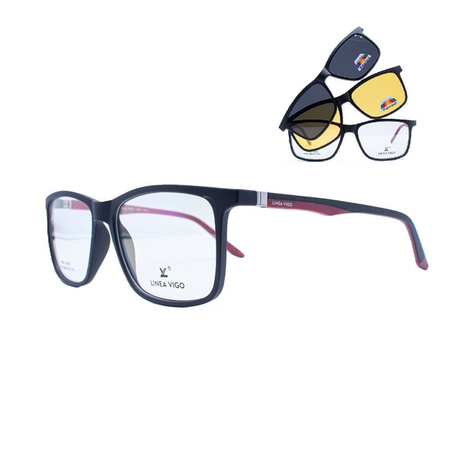 Lente óptico Clip On polarizados Linea Vigo FXLV-008