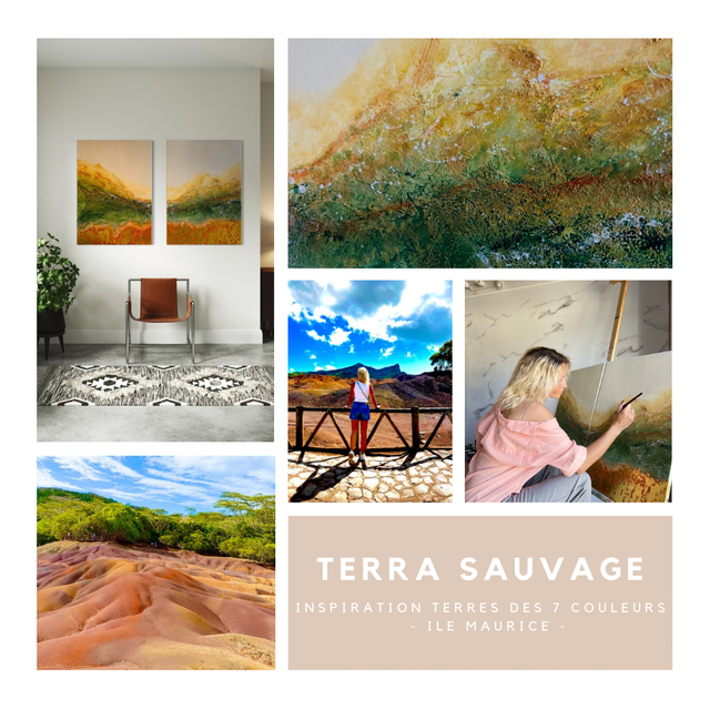 Terra Sauvage - art abstrait contemporain - paysage abstrait - grand format