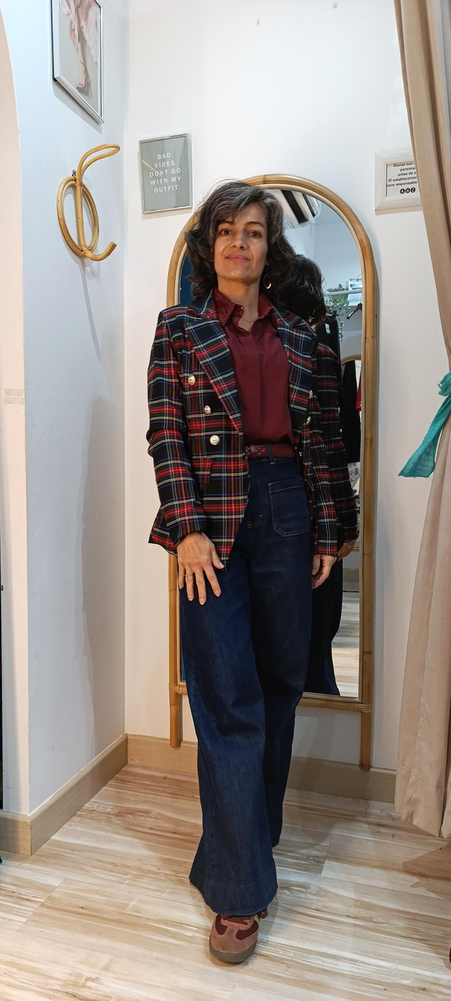 Conjunto Americana cruzada cuadros