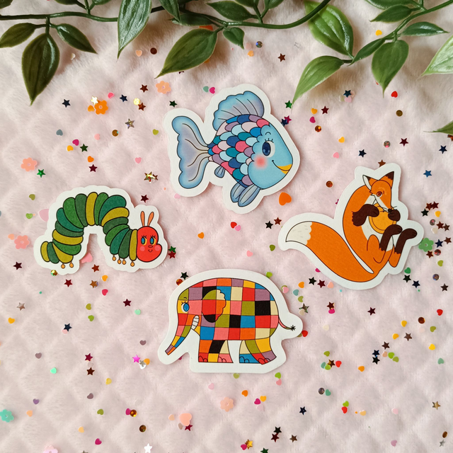 Children books stickers