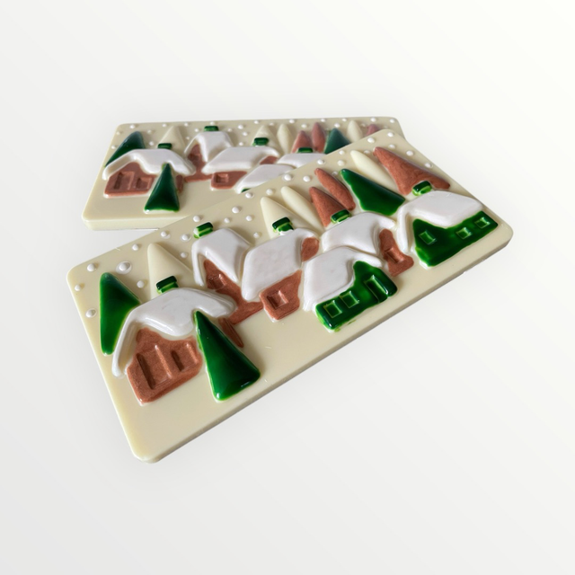 Hand-Painted Christmas Milk Chocolate Bar ππ«