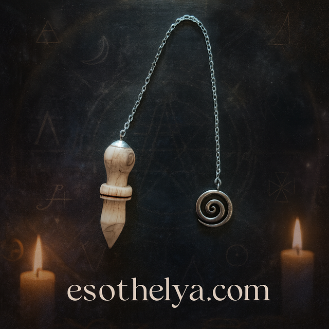 Petit Pendule 26 en bois de cerisier