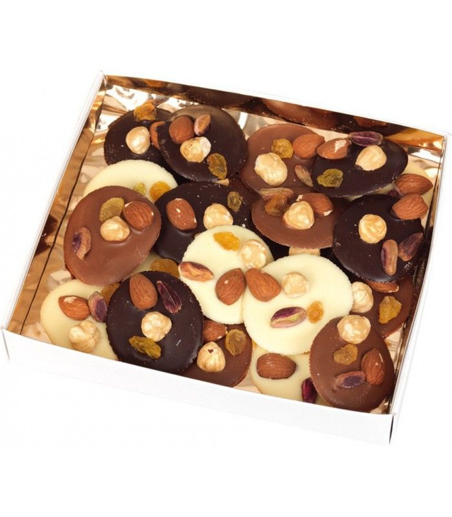 Etui mendiants noir lait blanc