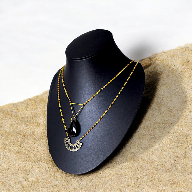 Collier TEZCA - obsidienne