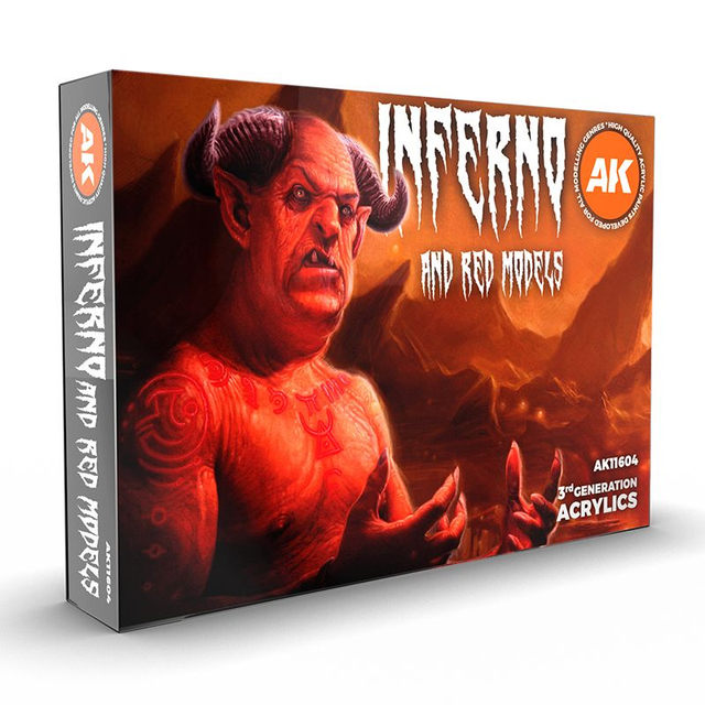 AK 3rd Gen Paintset: INFERNO AND RED CREATURES SET