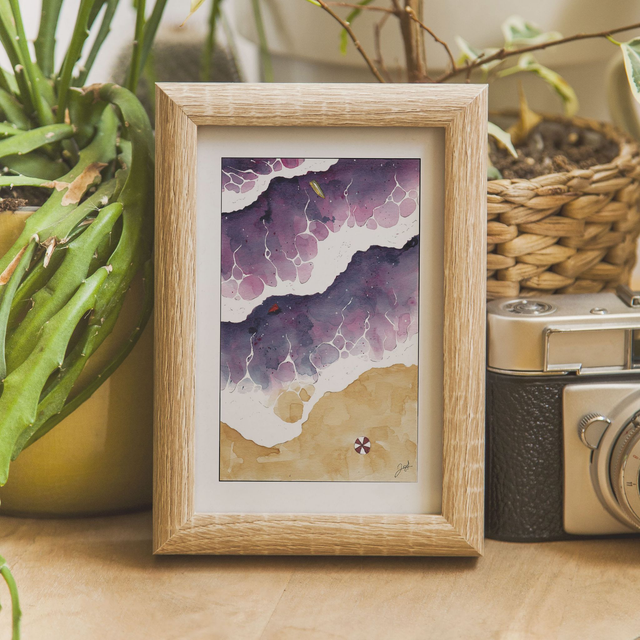 Carte postale - Bord de Mer - Rose