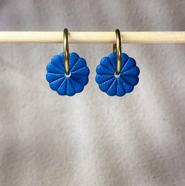 Dahlia - bleu minuit (sans créoles)