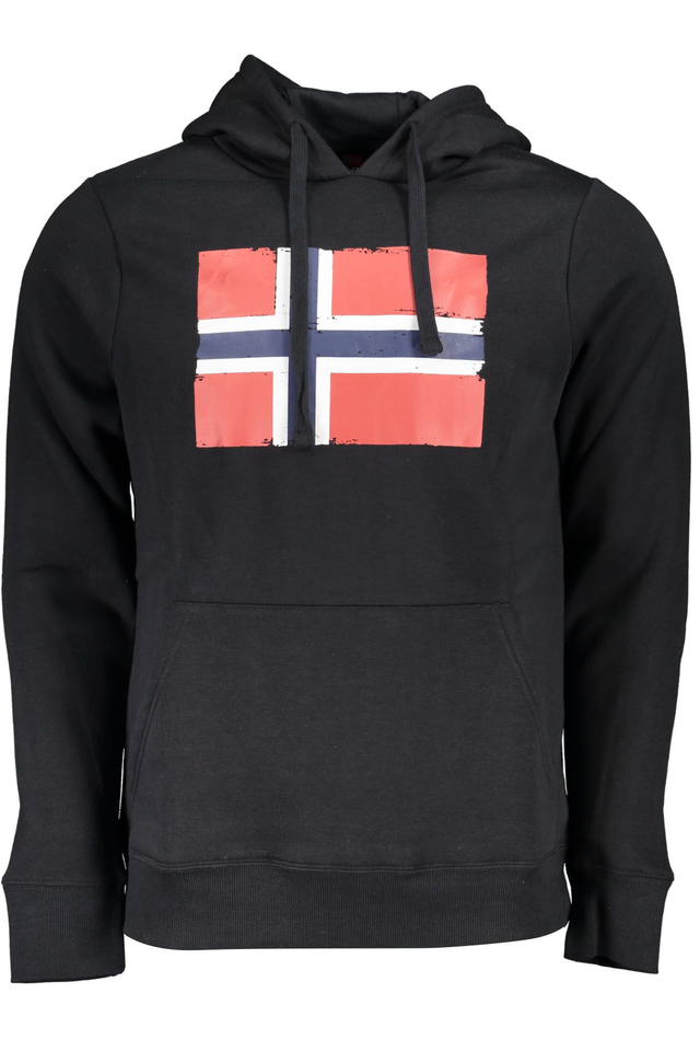 NORWAY 1963 FELPA SENZA ZIP UOMO NERO