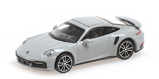 Porsche 911 Turbo S 2020 Grau Minichamps 1:87