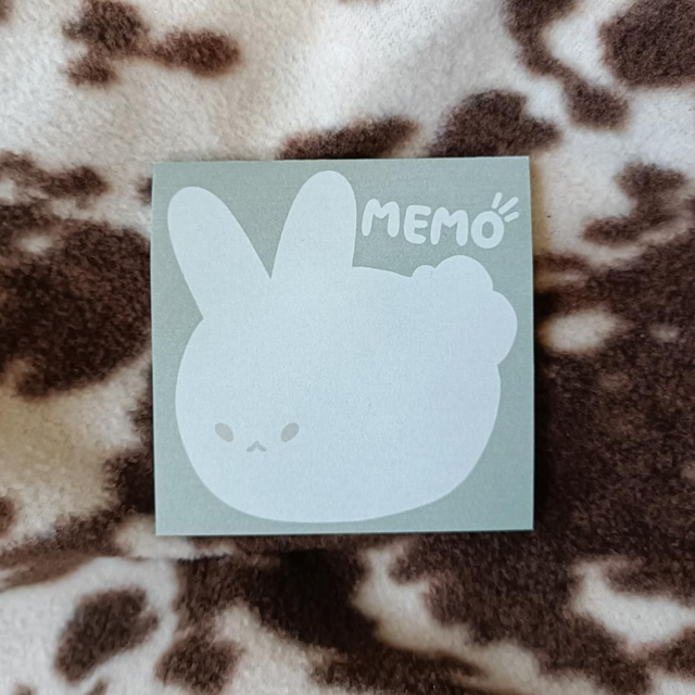bunny memo - sticky notepad