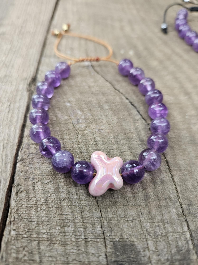 Bracelet femme améthyste 