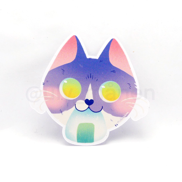Sticker chat violet onigiri 
