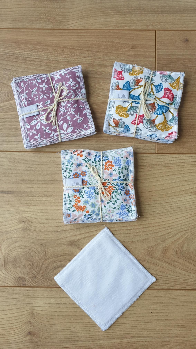 Lot de 4 cotons démaquillants 