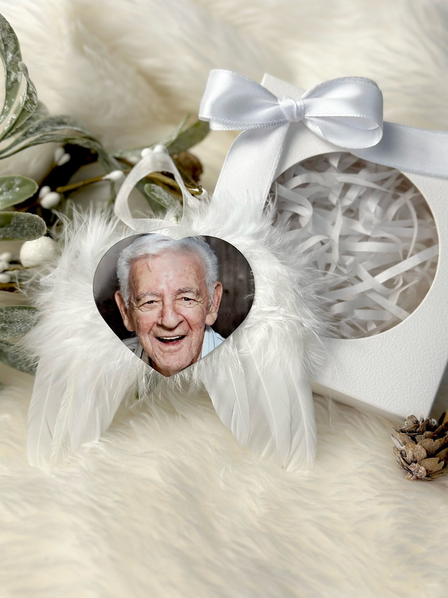 Memorial Photograph Angel Wing Decoration