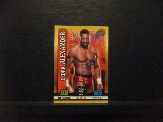 Cedric Alexander - W 205 Live Slam Attax 10th Edition Original Trading Card #230