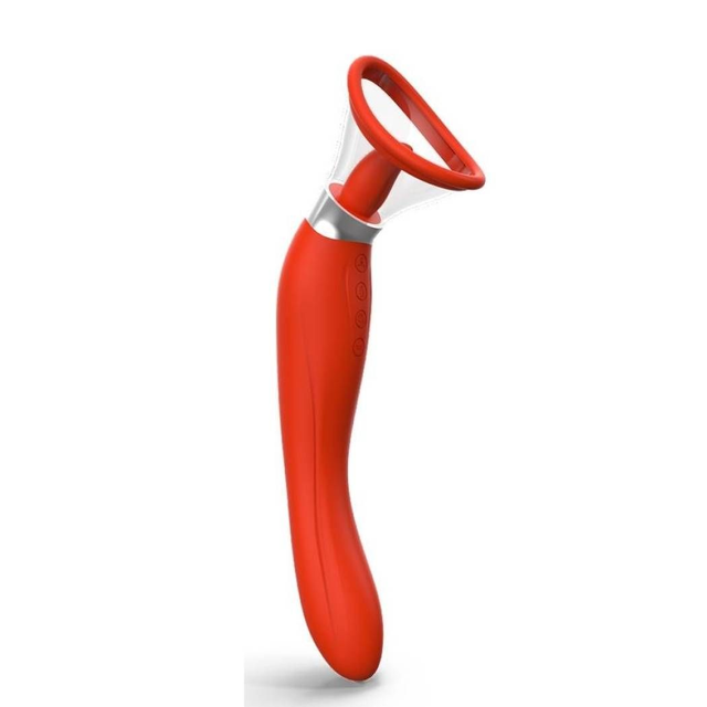 Vibrador de Luxo com Língua e Sugador 
