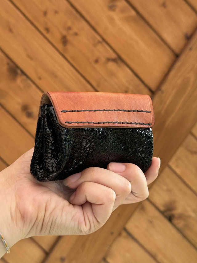 Porte-monnaie cheval noir