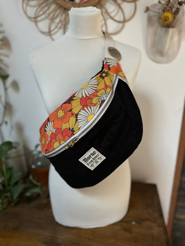 XXL retro velours ras noir