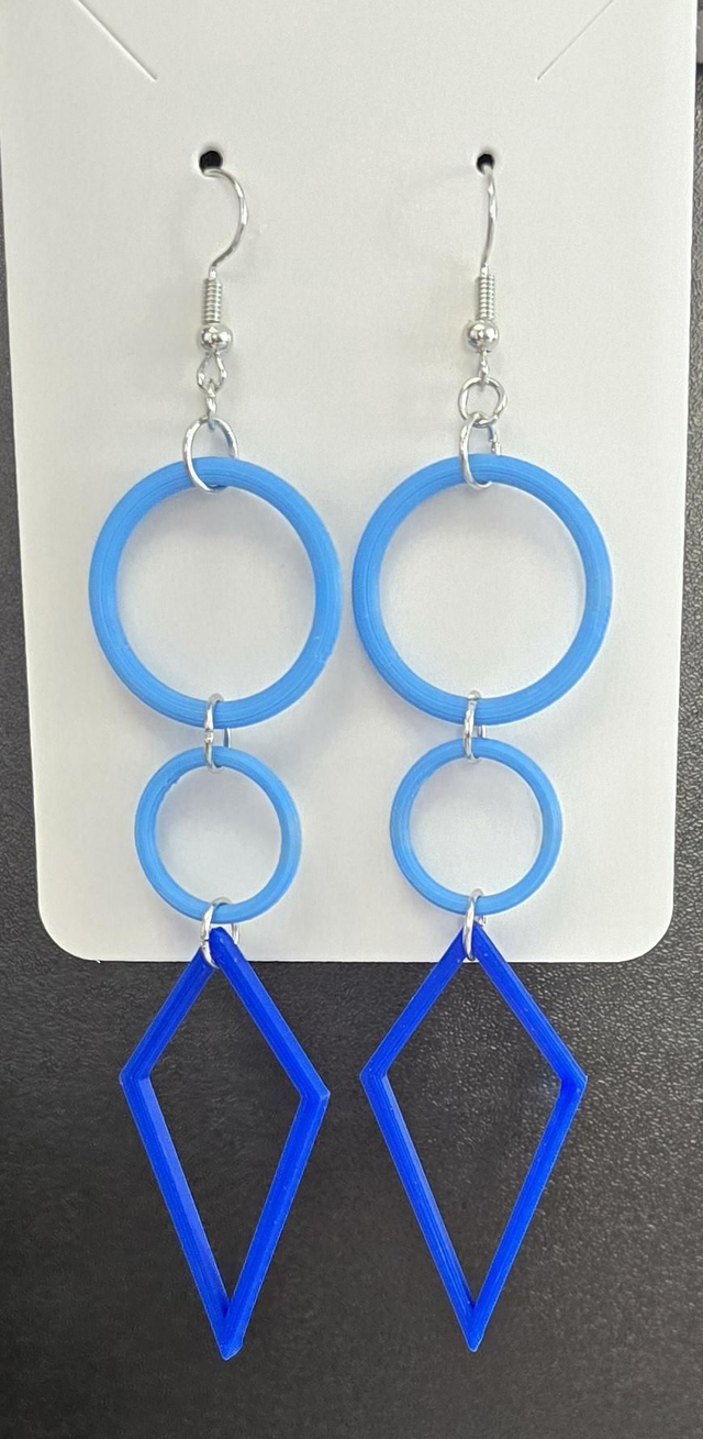 Boucles d'oreilles géométriques