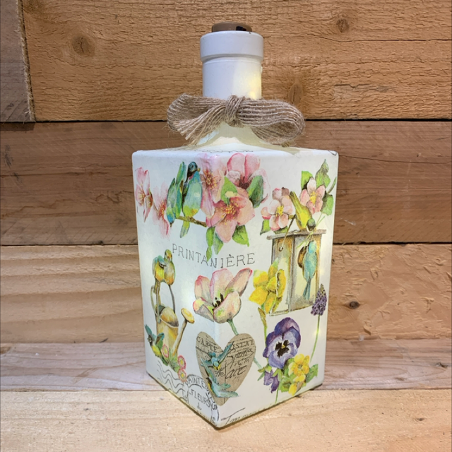 Square Light Bottle Carte Postale