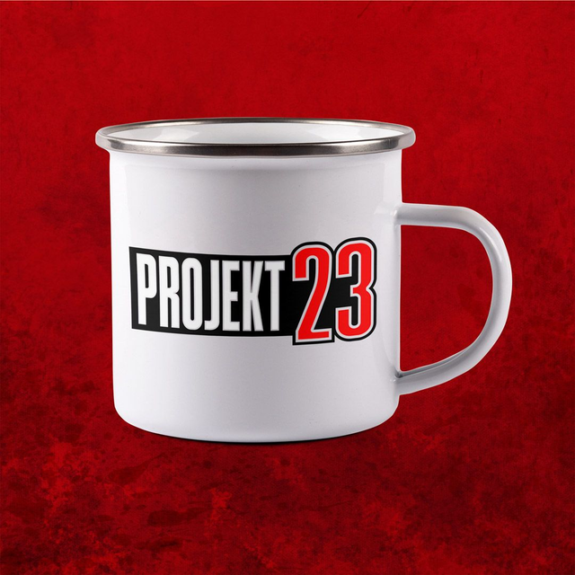 PROJEKT 23 plechový hrnek