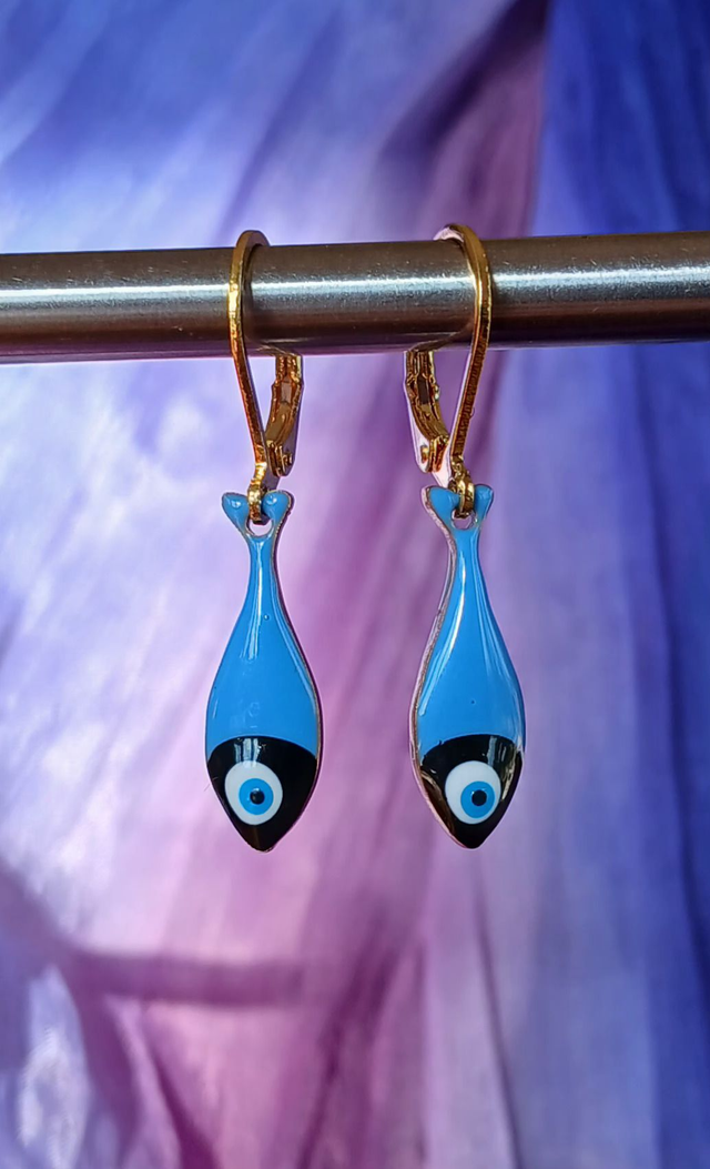 Boucles d'oreilles petit poisson (coloris au choix)