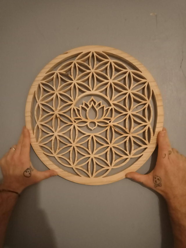 Fleur de vie et lotus 