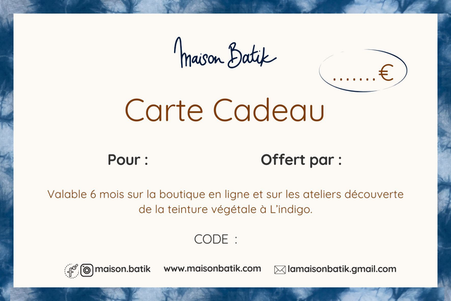 Carte Cadeau 