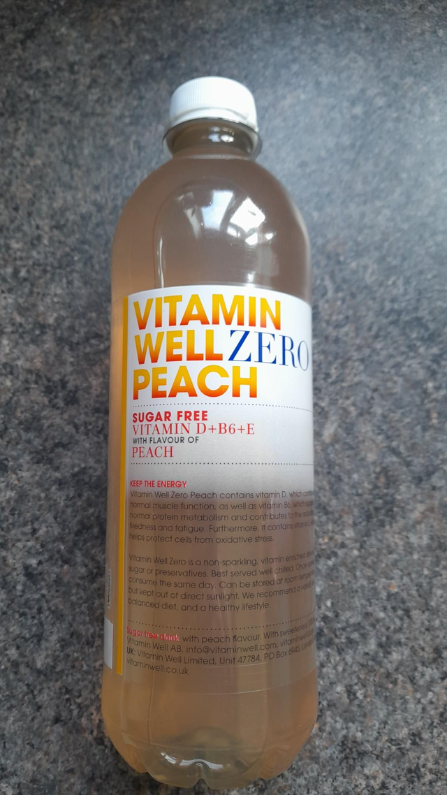 Peach Vitamin Well drink