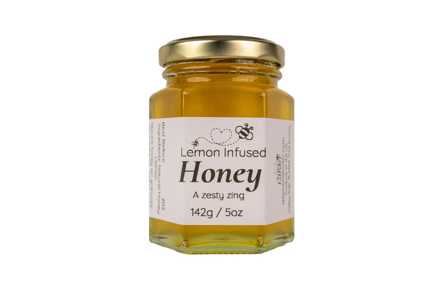 Lemon Infused Natural Honey 5oz