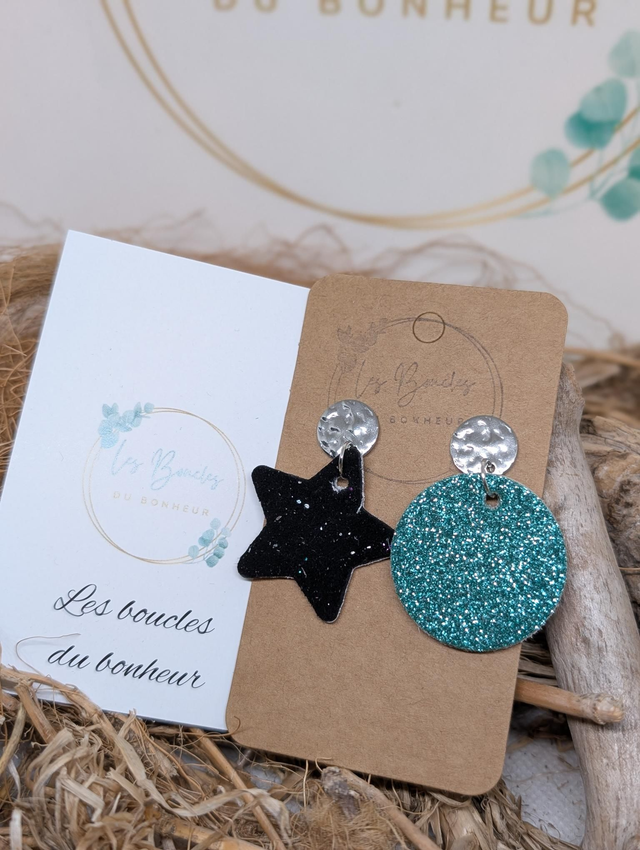 Boucles d&#039;oreilles Asymétrique ov021