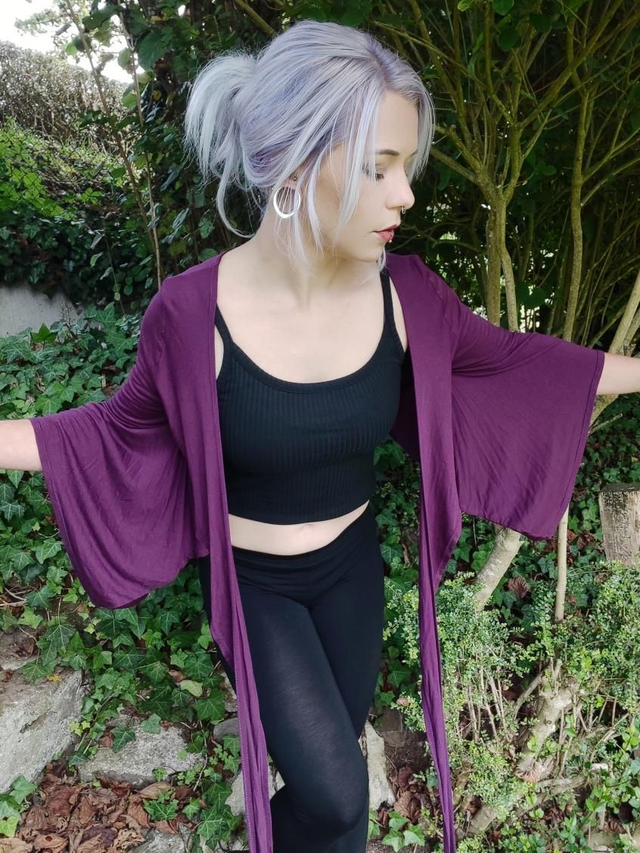 Cache coeur Kimono Prune