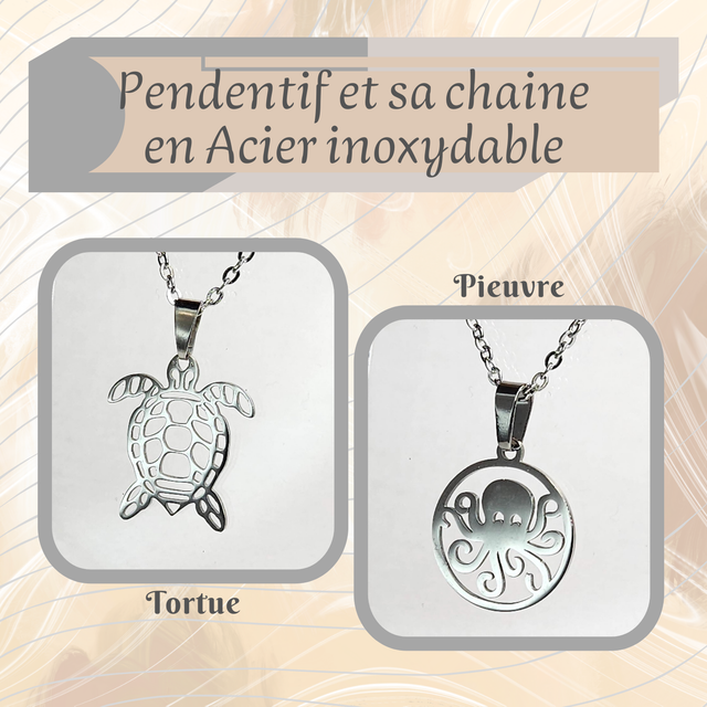 Pendentif M - Thème &quot;Aquatique&quot;